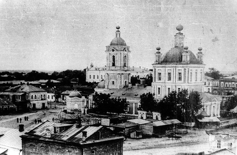Вид на Успенский Собор и Соборную площядь. 1909г