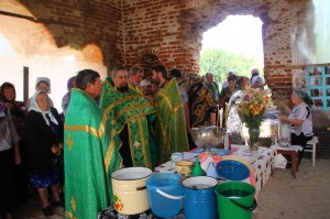 Престольный праздник в Сергиевской церкви Красильниково